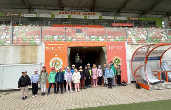 Dzieci ze Szkoły Podstawowej nr 14 odwiedziły KGHM Zagłębie Arenę