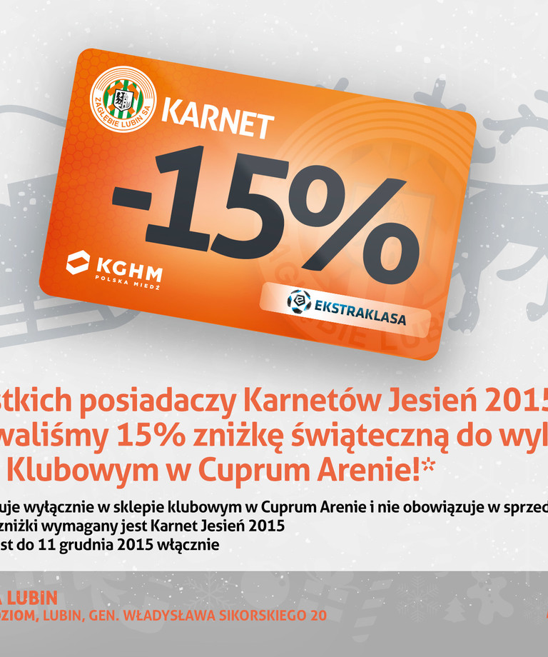 Masz Karnet? Masz zniżkę! Masz Karnet? Masz zniżkę!