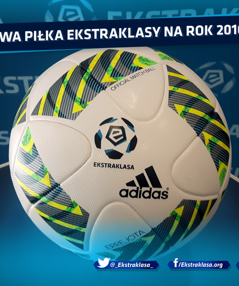 ERREJOTA - Oficjalna piłka meczowa adidas dla Ekstraklasy na rok 2016 ERREJOTA - Oficjalna piłka meczowa adidas dla Ekstraklasy na rok 2016