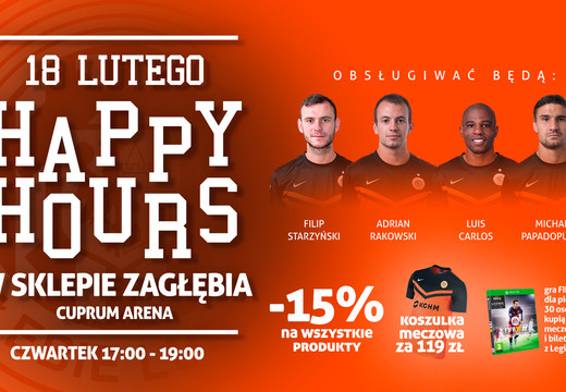 Happy hours w czwartek sklepie Zagłębia