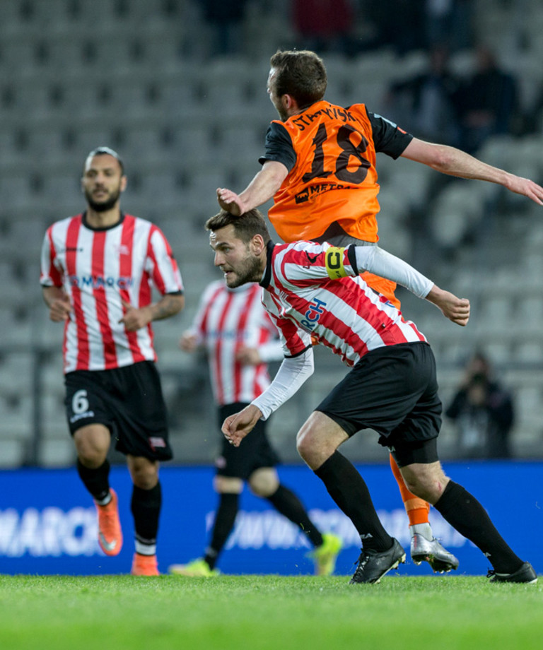 Gol Cetnarskiego z meczu Cracovia - Zagłębie