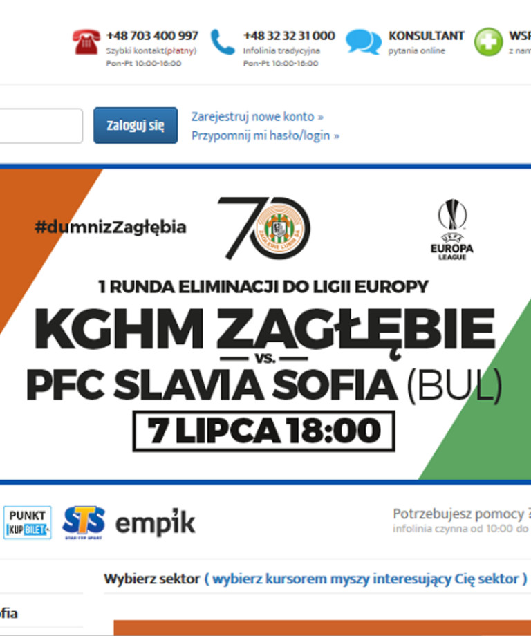 Bilety na mecze Zagłębia przez KupBilet.pl! Bilety na mecze Zagłębia przez KupBilet.pl!