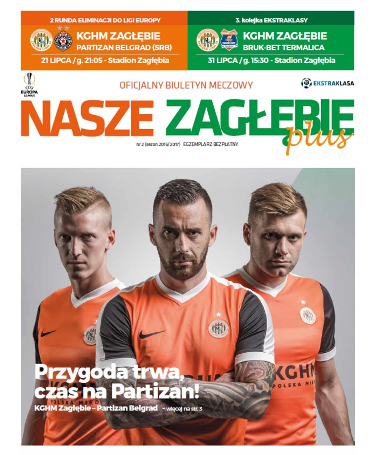 Nasze Zagłębie przed meczem z Partizanem!