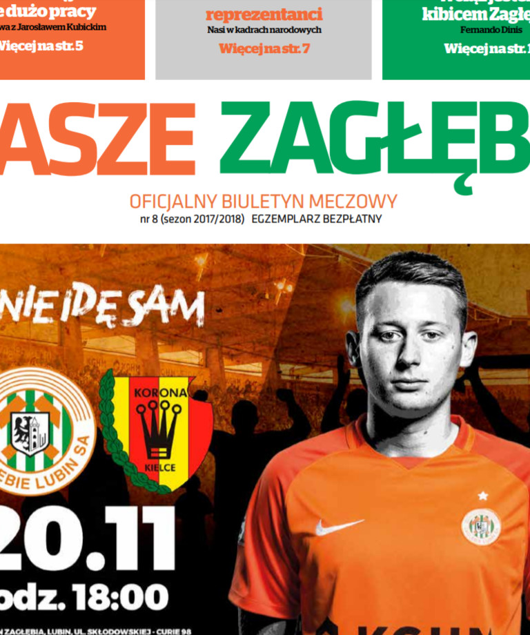 "Nasze Zagłębie" na mecz z Koroną "Nasze Zagłębie" na mecz z Koroną