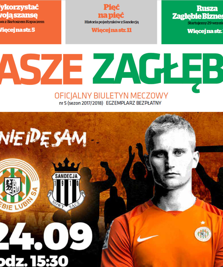 "Nasze Zagłębie" na mecz z Sandecją "Nasze Zagłębie" na mecz z Sandecją