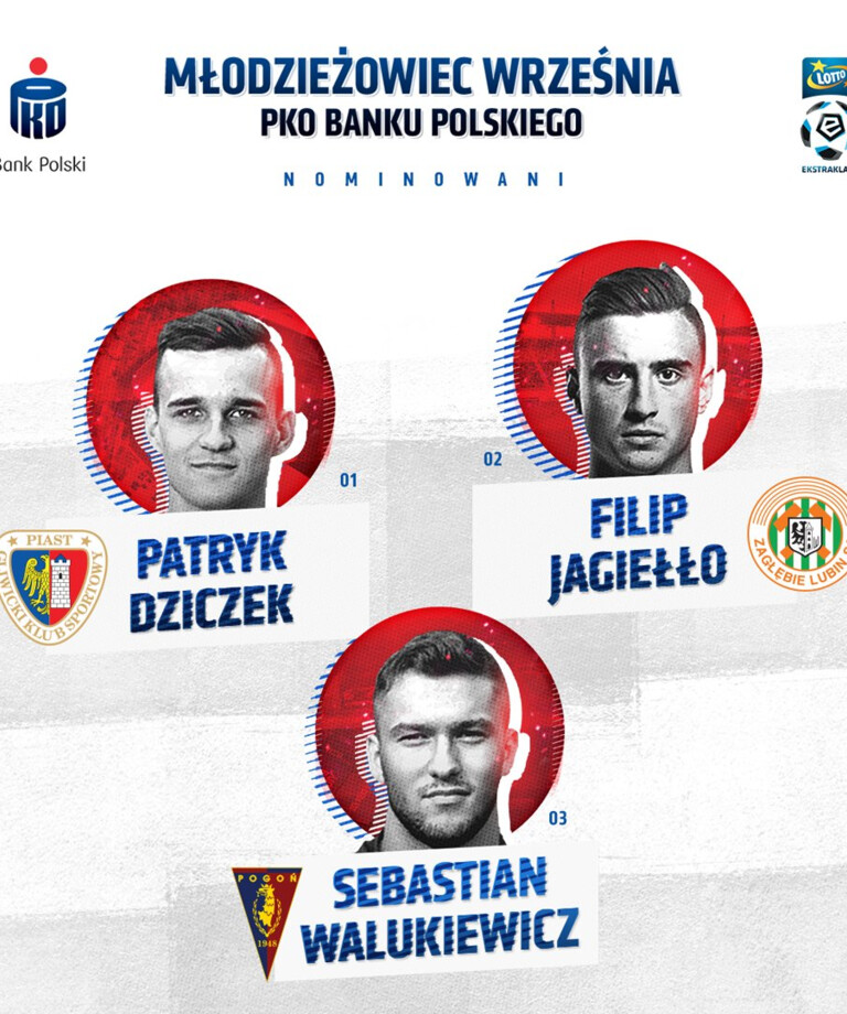 Ekstraklasa i PKO Bank Polski nagradzają Młodzieżowca Miesiąca Ekstraklasa i PKO Bank Polski nagradzają Młodzieżowca Miesiąca