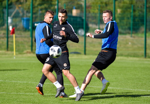 Przygotowania do meczu Górnik Zabrze - KGHM Zagłębie Lubin