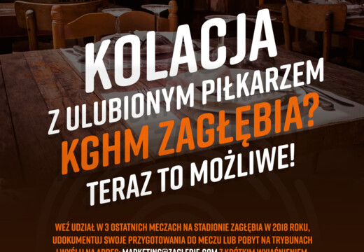 Przyjdź na 3 ostatnie mecze „Miedziowych” w Lubinie i weź udział w kolacji z piłkarzem! 