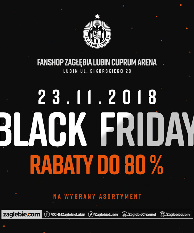 "Black Friday" w FanShopie Zagłębia Lubin! 