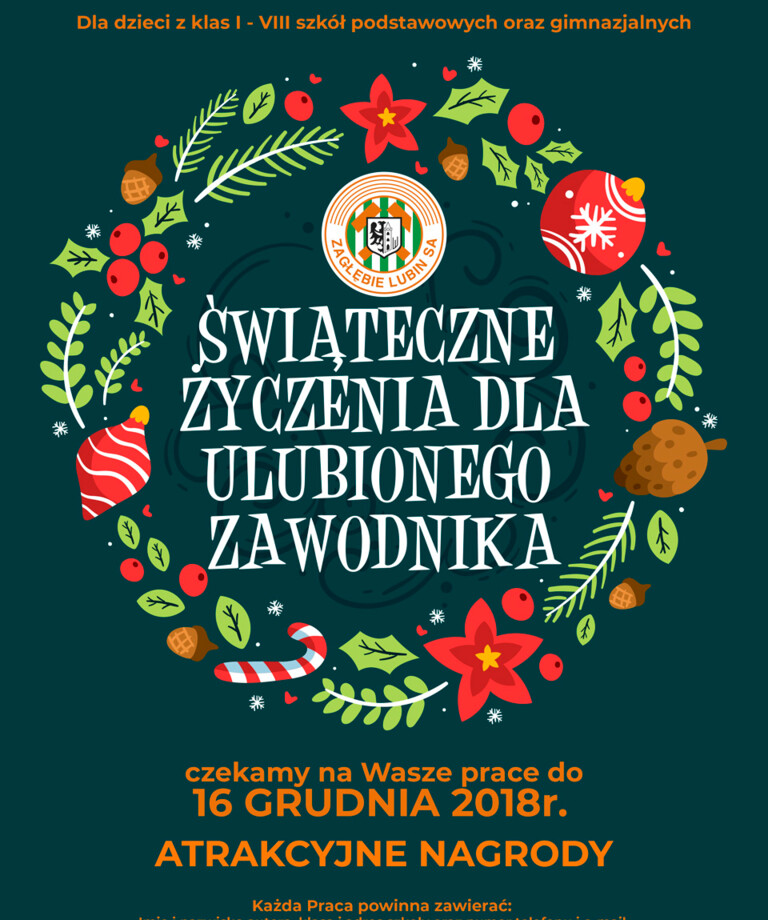 Złóż świąteczne życzenia swojemu ulubionemu zawodnikowi KGHM Zagłębia i zgarnij atrakcyjne nagrody! Złóż świąteczne życzenia swojemu ulubionemu zawodnikowi KGHM Zagłębia i zgarnij atrakcyjne nagrody!