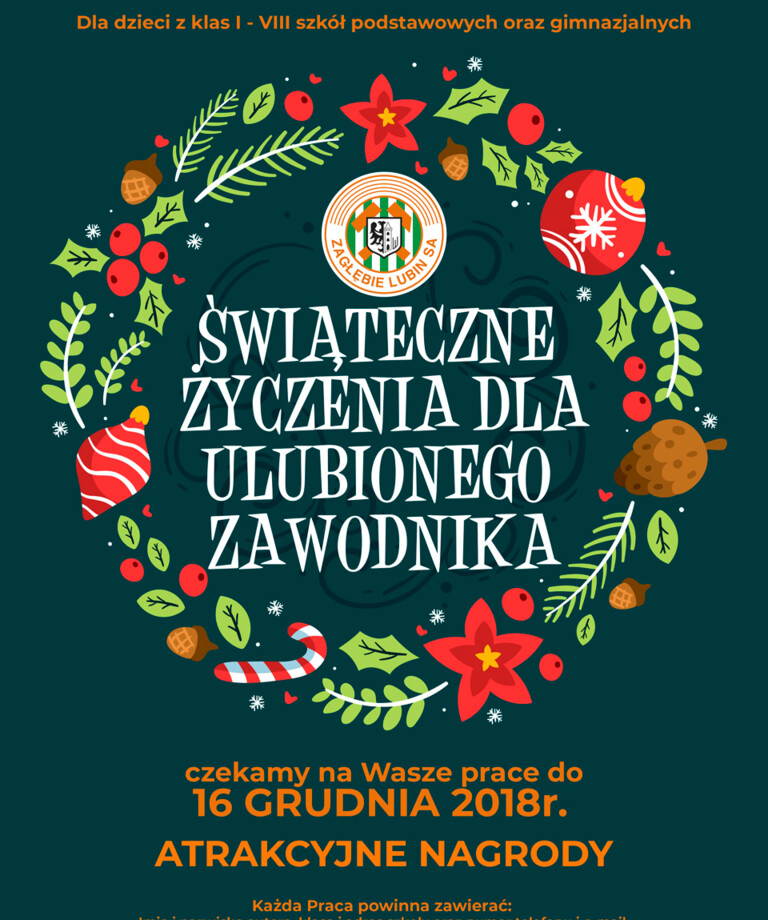 Złóż świąteczne życzenia swojemu ulubionemu zawodnikowi KGHM Zagłębia i zgarnij atrakcyjne nagrody! 