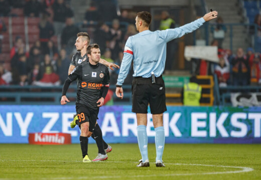 Krzysztof Jakubik arbitrem meczu Jagiellonia Białystok - KGHM Zagłębie Lubin