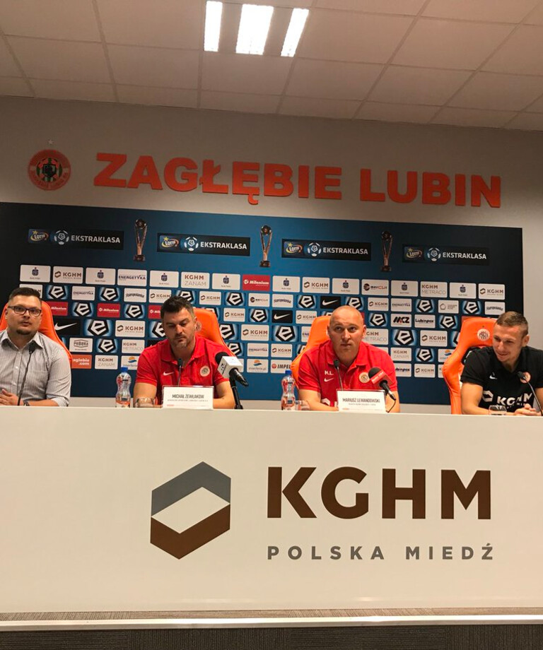 Konferencja prasowa przed meczem Zagłębie Lubin - Zagłębie Sosnowiec Konferencja prasowa przed meczem Zagłębie Lubin - Zagłębie Sosnowiec