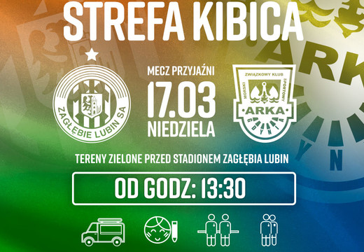 Przyjdź na mecz z Arką i baw się znakomicie na Strefie Kibica!