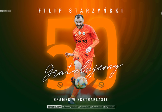 50 bramek Filipa Starzyńskiego w ekstraklasie