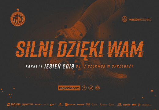 Silni Dzięki Wam! Trwa sprzedaż karnetów JESIEŃ 2019