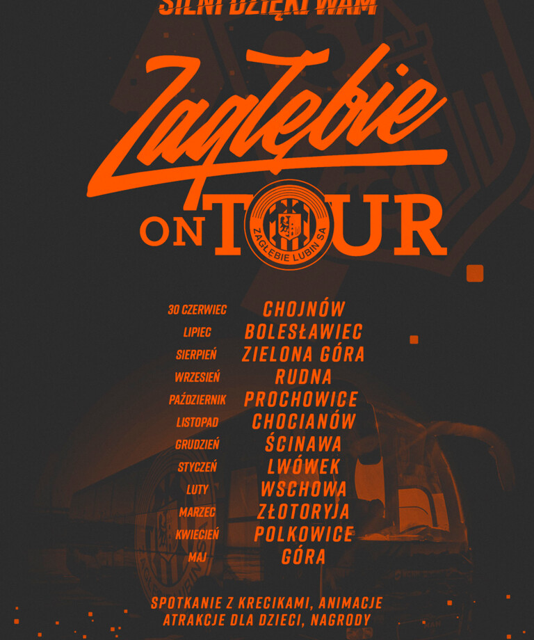 Zagłębie On Tour! Rozpoczynamy w Chojnowie! Zagłębie On Tour! Rozpoczynamy w Chojnowie!