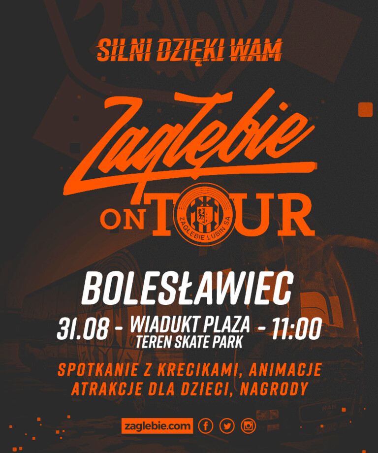 Zagłębie On Tour! Widzimy się w Bolesławcu!