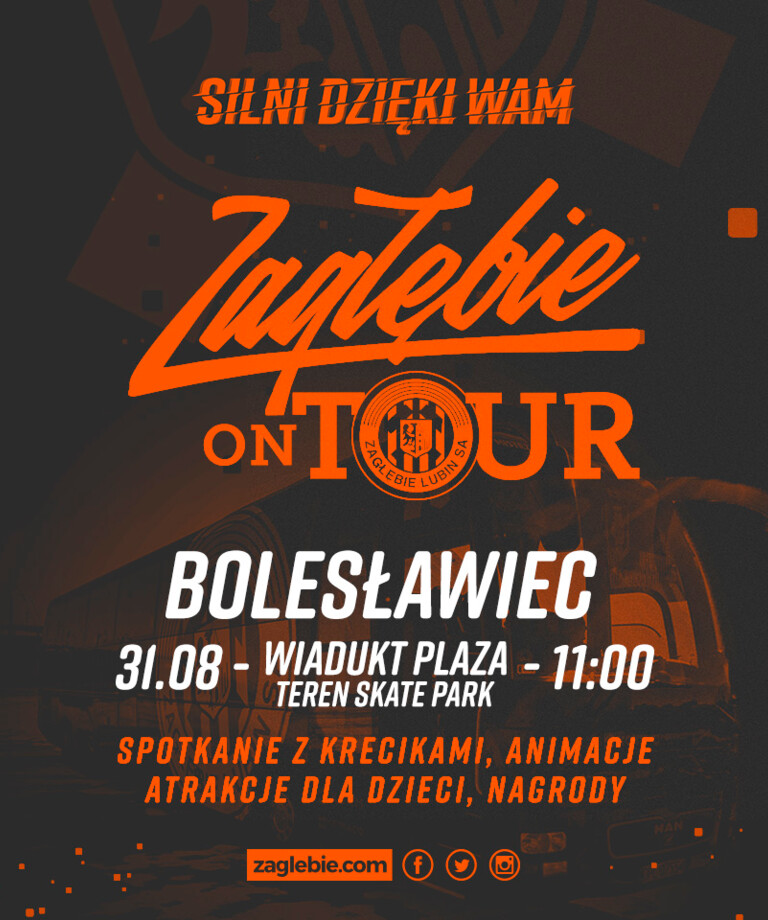 Zagłębie On Tour! Widzimy się w Bolesławcu! Zagłębie On Tour! Widzimy się w Bolesławcu!