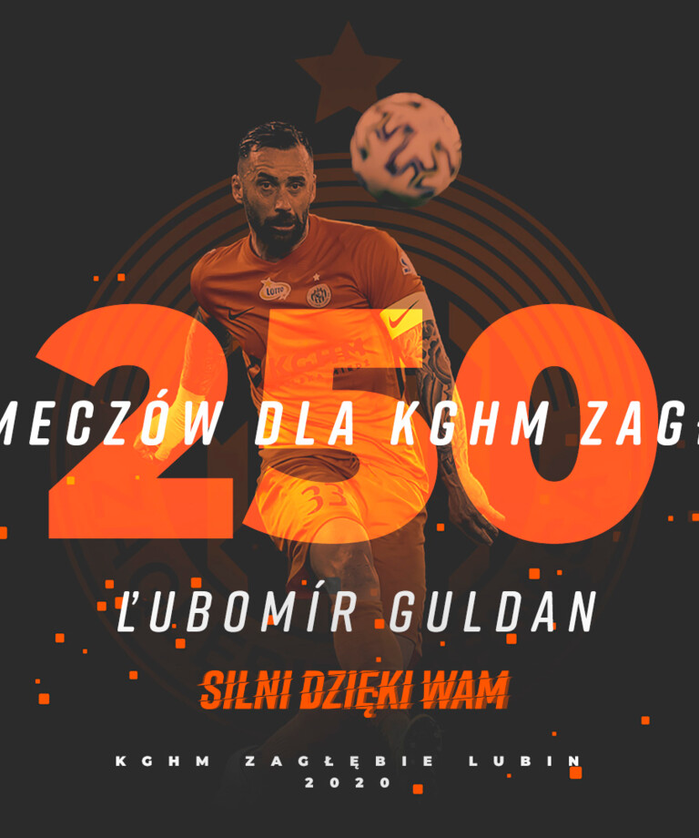 Ľubomír Guldan po raz 250. w barwach „Miedziowych”
