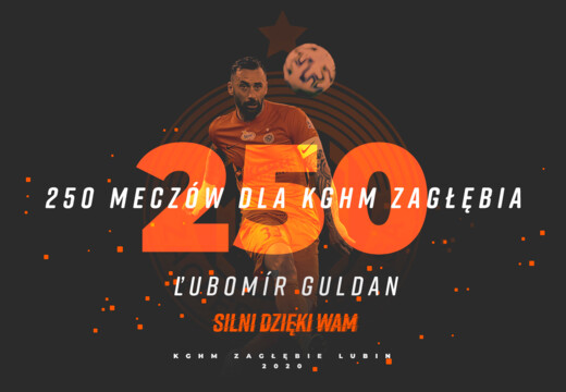 Ľubomír Guldan po raz 250. w barwach „Miedziowych”