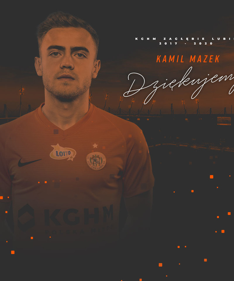 Kamil Mazek odchodzi z KGHM Zagłębia Kamil Mazek odchodzi z KGHM Zagłębia