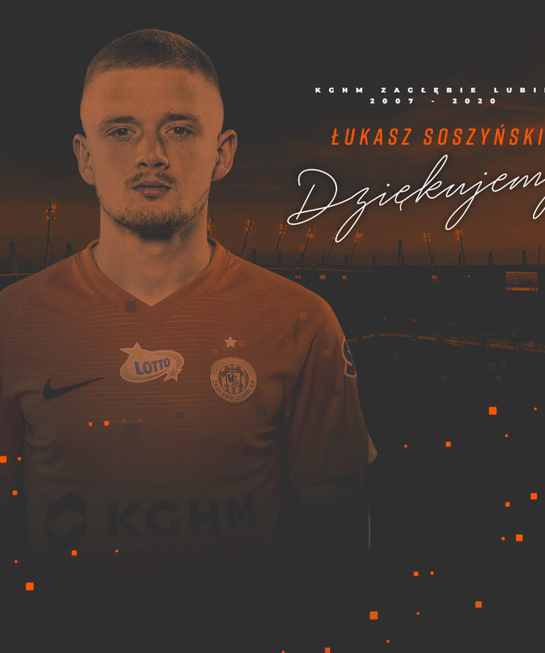 Łukasz Soszyński odchodzi z KGHM Zagłębia Lubin Łukasz Soszyński odchodzi z KGHM Zagłębia Lubin