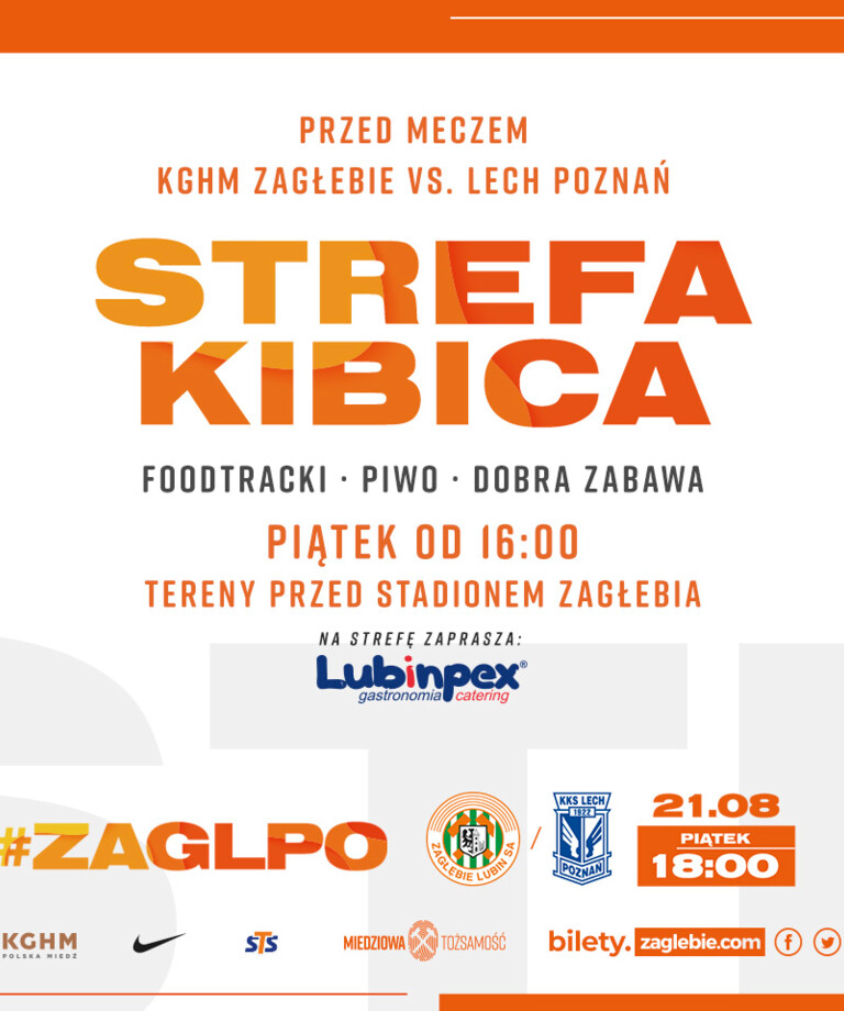 Specjalna strefa dla Kibiców przed meczem z Lechem Specjalna strefa dla Kibiców przed meczem z Lechem