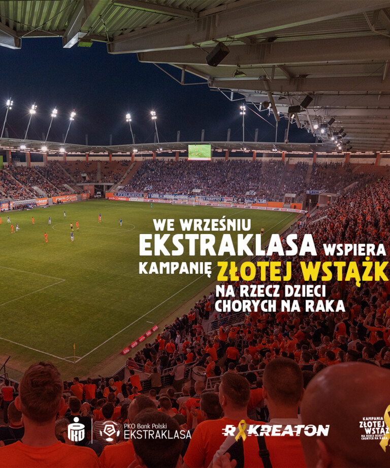 PKO Bank Polski Ekstraklasa dołącza do Kampanii Złotej Wstążki