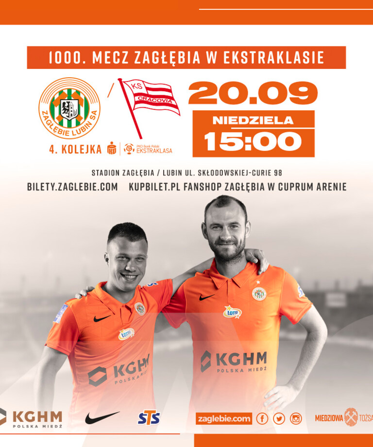 Tysięczny mecz Zagłębia Lubin w ekstraklasie Tysięczny mecz Zagłębia Lubin w ekstraklasie