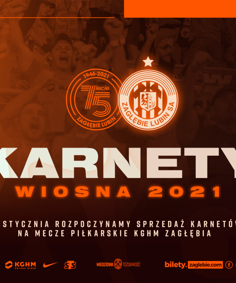 Kup karnet WIOSNA 2021 i wspieraj Klub! Kup karnet WIOSNA 2021 i wspieraj Klub!