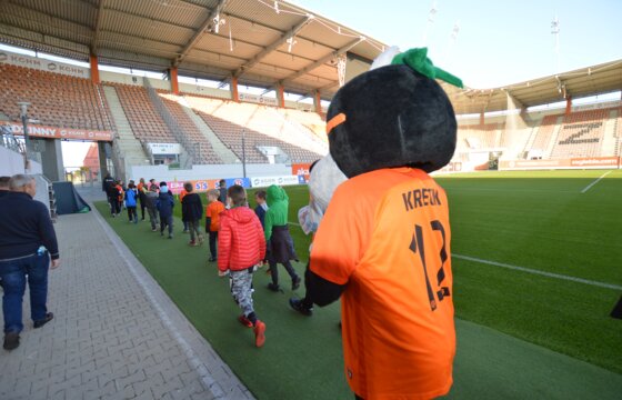 Młodzi zawodnicy Amico Lubin odwiedzili Stadion Zagłębia