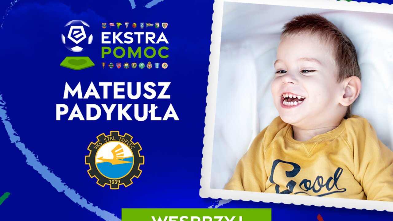 Stal Mielec organizuje #EkstraPomoc dla Mateuszka