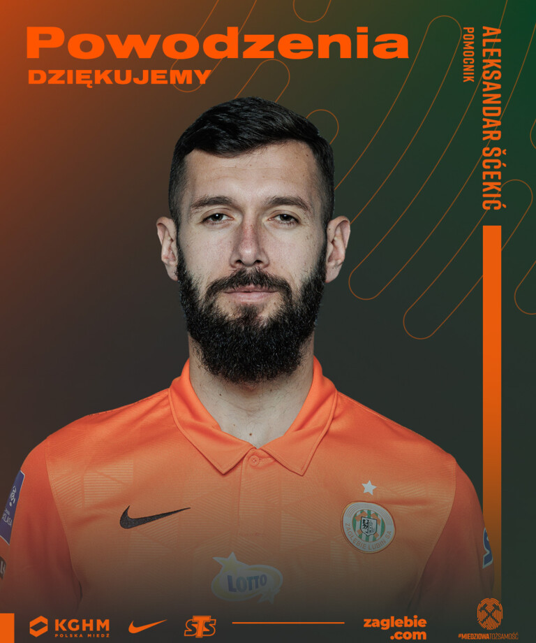 Aleksandar Scekić odchodzi z KGHM Zagłębia Lubin Aleksandar Scekić odchodzi z KGHM Zagłębia Lubin