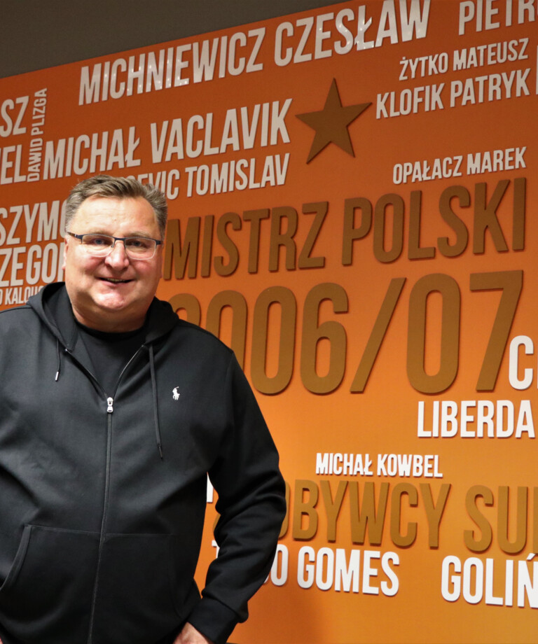 Czesław Michniewicz na Stadionie Zagłębia Czesław Michniewicz na Stadionie Zagłębia