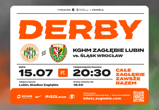 Bilety na Derby Dolnego Śląska już w sprzedaży!