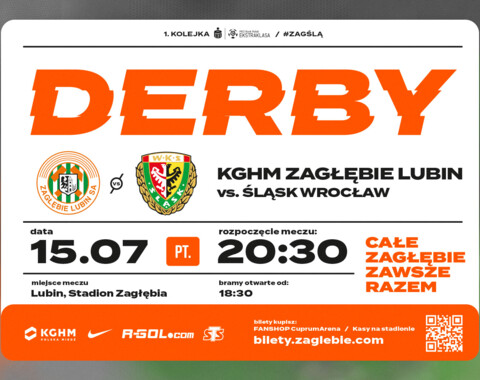 Bilety na Derby Dolnego Śląska już w sprzedaży!