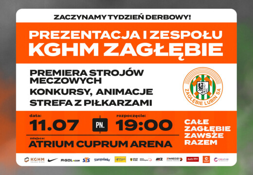 Prezentacja pierwszego zespołu w galerii Cuprum Arena