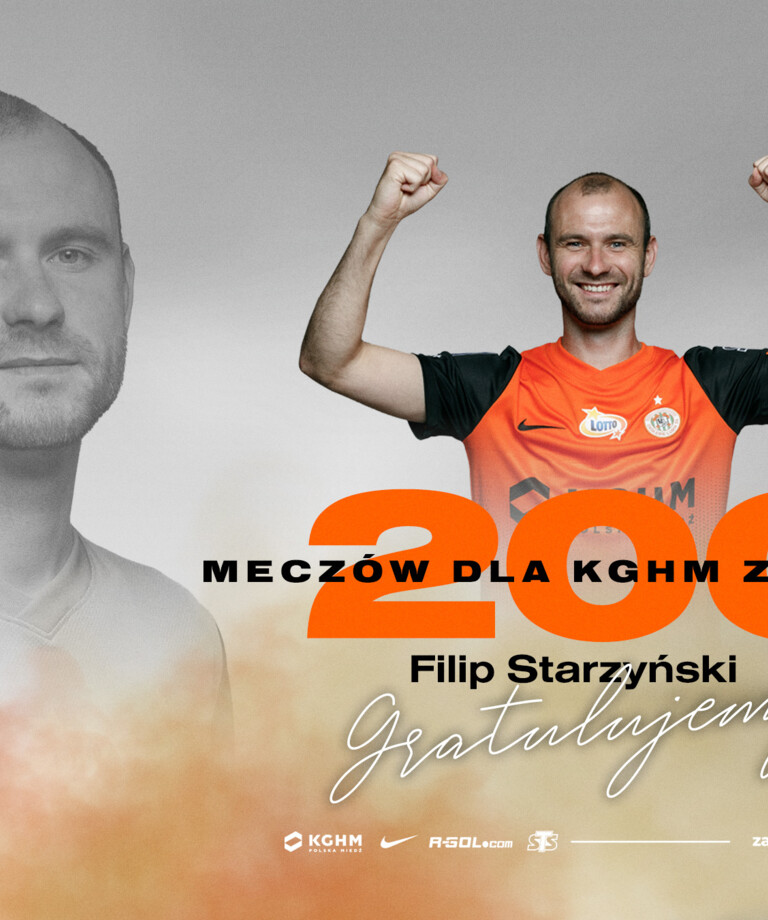 Ponad 200 meczów Filipa Starzyńskiego dla KGHM Zagłębia Lubin Ponad 200 meczów Filipa Starzyńskiego dla KGHM Zagłębia Lubin