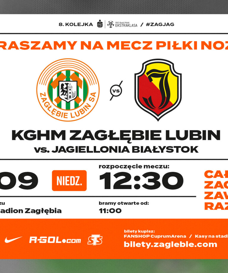 Bilety na mecz z Jagiellonią już w sprzedaży Bilety na mecz z Jagiellonią już w sprzedaży