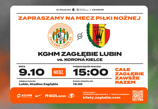 Bilety na mecz z Koroną już w sprzedaży!