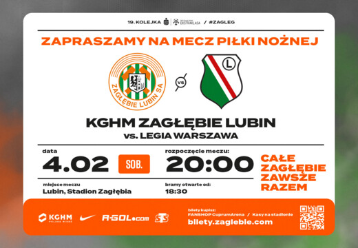 Bilety na mecz z Legią już w sprzedaży!