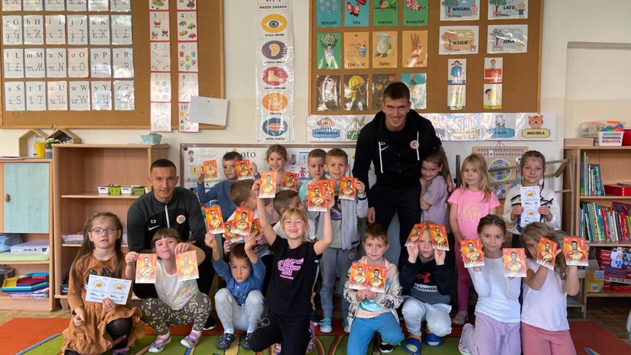 "Posłuchaj Piłkarza" w Przedszkolu nr 14 "Posłuchaj Piłkarza" w Przedszkolu nr 14