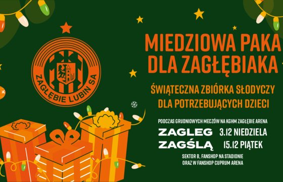 Świąteczna zbiórka słodyczy na KGHM Zagłębie Arena