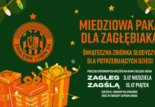 Świąteczna zbiórka słodyczy na KGHM Zagłębie Arena