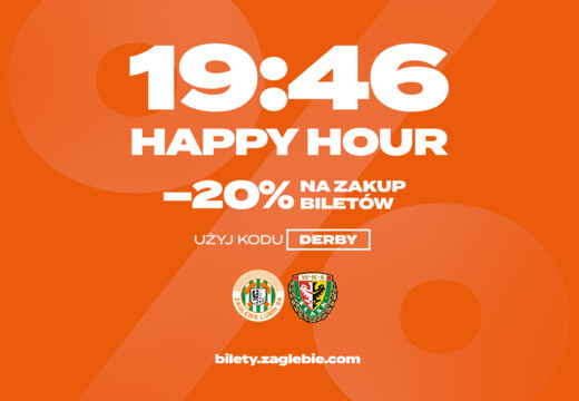 Happy hour | Kup bilet na Derby z 20% rabatem!