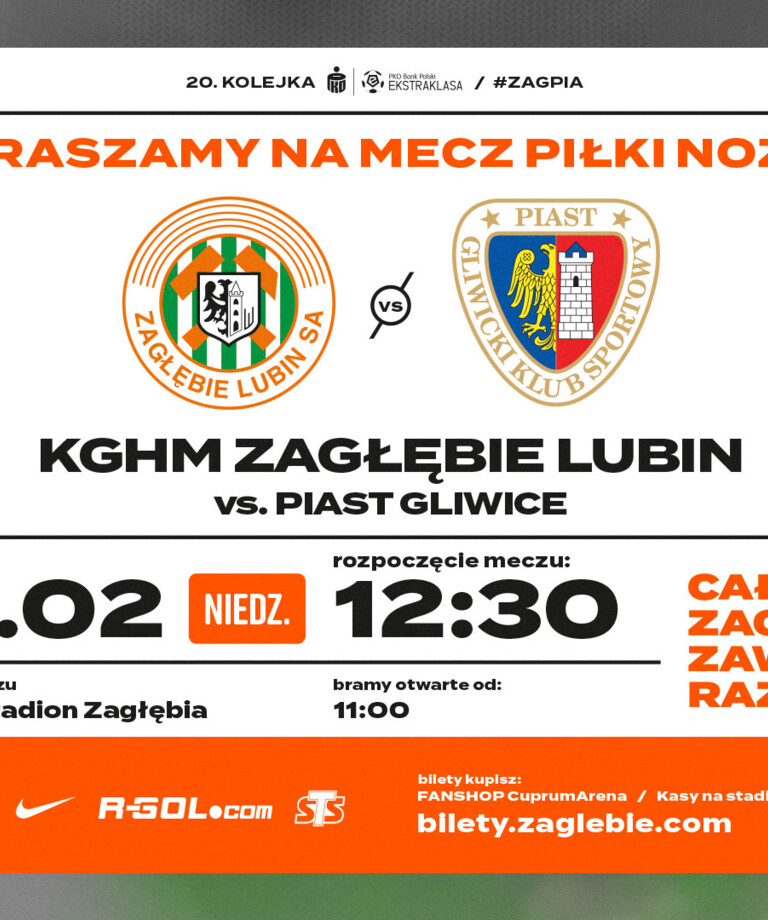 Bilety na mecz z Piastem już w sprzedaży! Bilety na mecz z Piastem już w sprzedaży!
