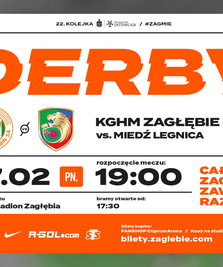 Bilety na derbowy mecz z Miedzią w sprzedaży! Bilety na derbowy mecz z Miedzią w sprzedaży!