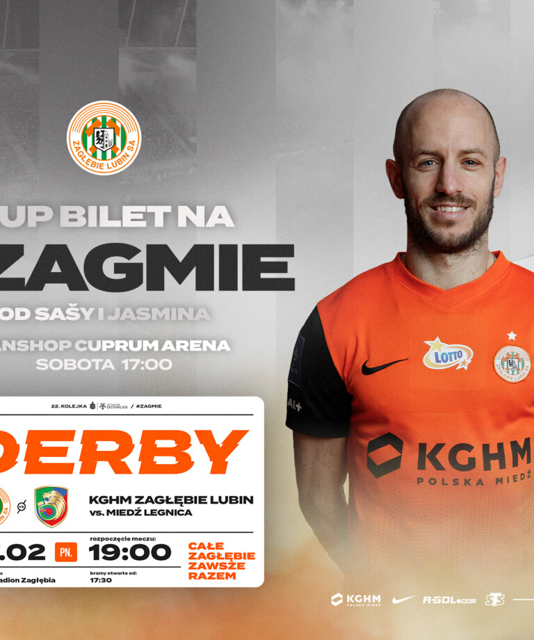 Kup bilet na Derby z Miedzią Legnica od Sašy i Jasmina Kup bilet na Derby z Miedzią Legnica od Sašy i Jasmina