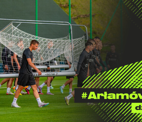 Pierwszy trening na boisku w Arłamowie